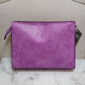 Ulta Lizard Embossed Cosmetic Clutch
